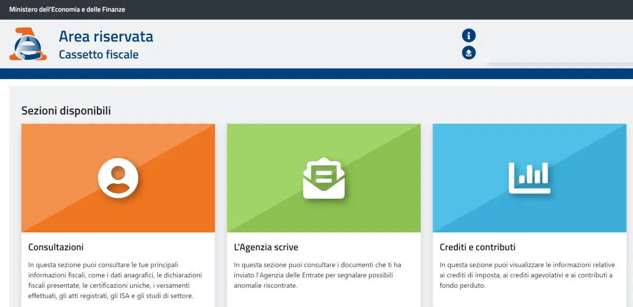 Area riservata Cassetto Fiscale: consulta le tue informazioni fiscali, i documenti dell'Agenzia e dove trovare il CUD.