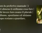 Testo di Marracash: "Il lavoro lo preferivo manuale | i poveri almeno ti ordinano cosa fare | i ricchi invece loro usano il plurale | prendiamo, spostiamo ed alziamo ma dopo restano a guardare." Frasi sul lavoro non apprezzato.