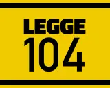 Cartello giallo con scritta "LEGGE 104". Indica le patologie che danno diritto alla 104 art 3 comma 3.
