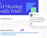 Un incontro one to one con Trish. Jimmy ha inviato un messaggio con buone notizie e una richiesta di disponibilità.