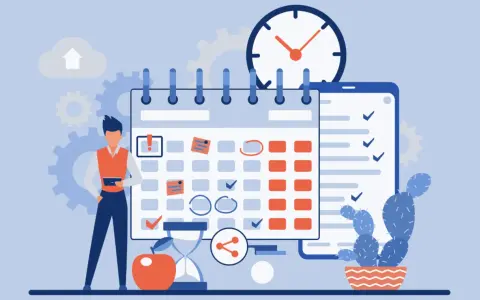 Un uomo gestisce un calendario, mostrando cos'è un timesheet: pianificazione, scadenze e produttività.