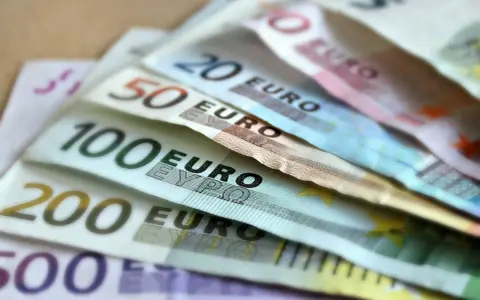 Banconote in euro di vario taglio, da 10 a 500 euro. Chissà quanto guadagna uno speaker radiofonico con questi soldi!