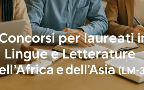 Studenti studiano per concorsi laurea lingue non scaduti, focalizzati su Africa e Asia (LM-36).