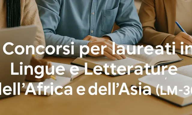 Studenti studiano per concorsi laurea lingue non scaduti, focalizzati su Africa e Asia (LM-36).