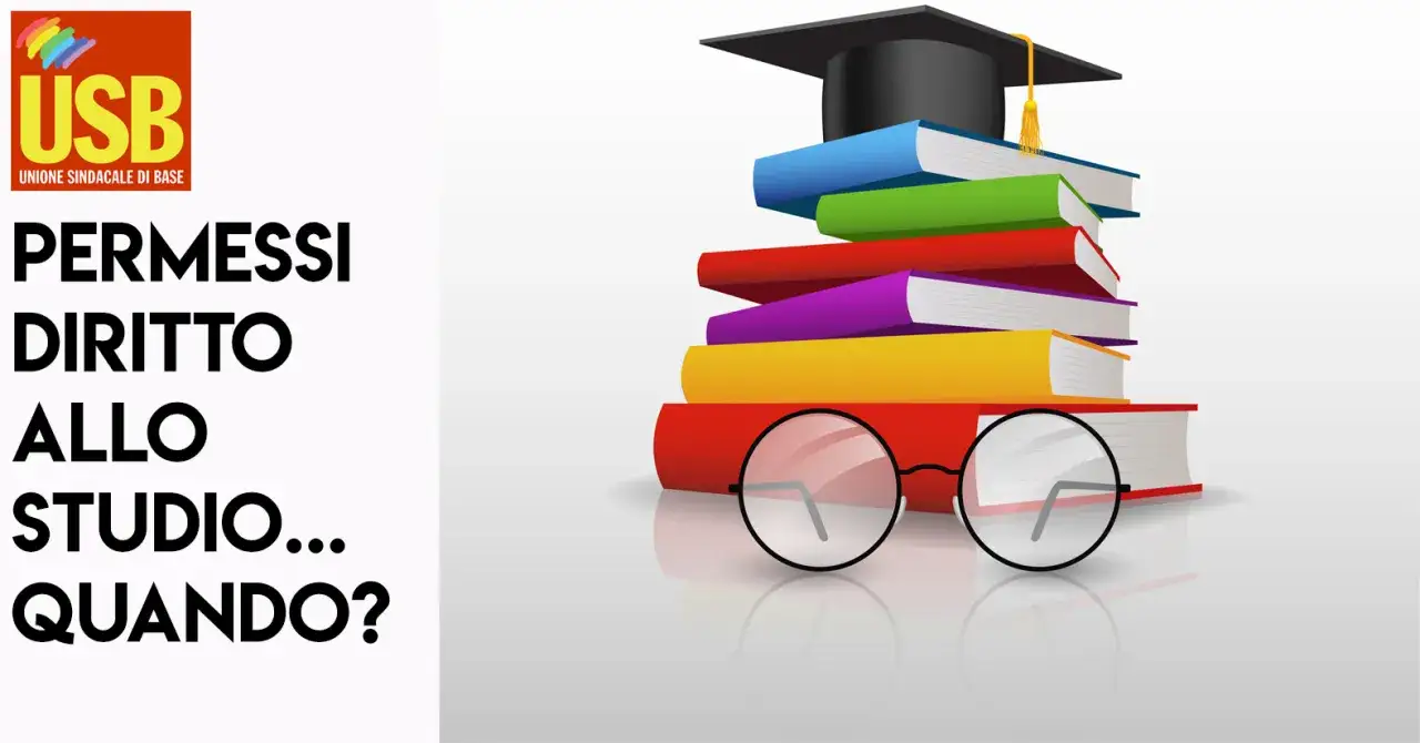 USB: permessi studio possono essere negati? Tanti libri colorati, un tocco di laurea e occhiali da studio.